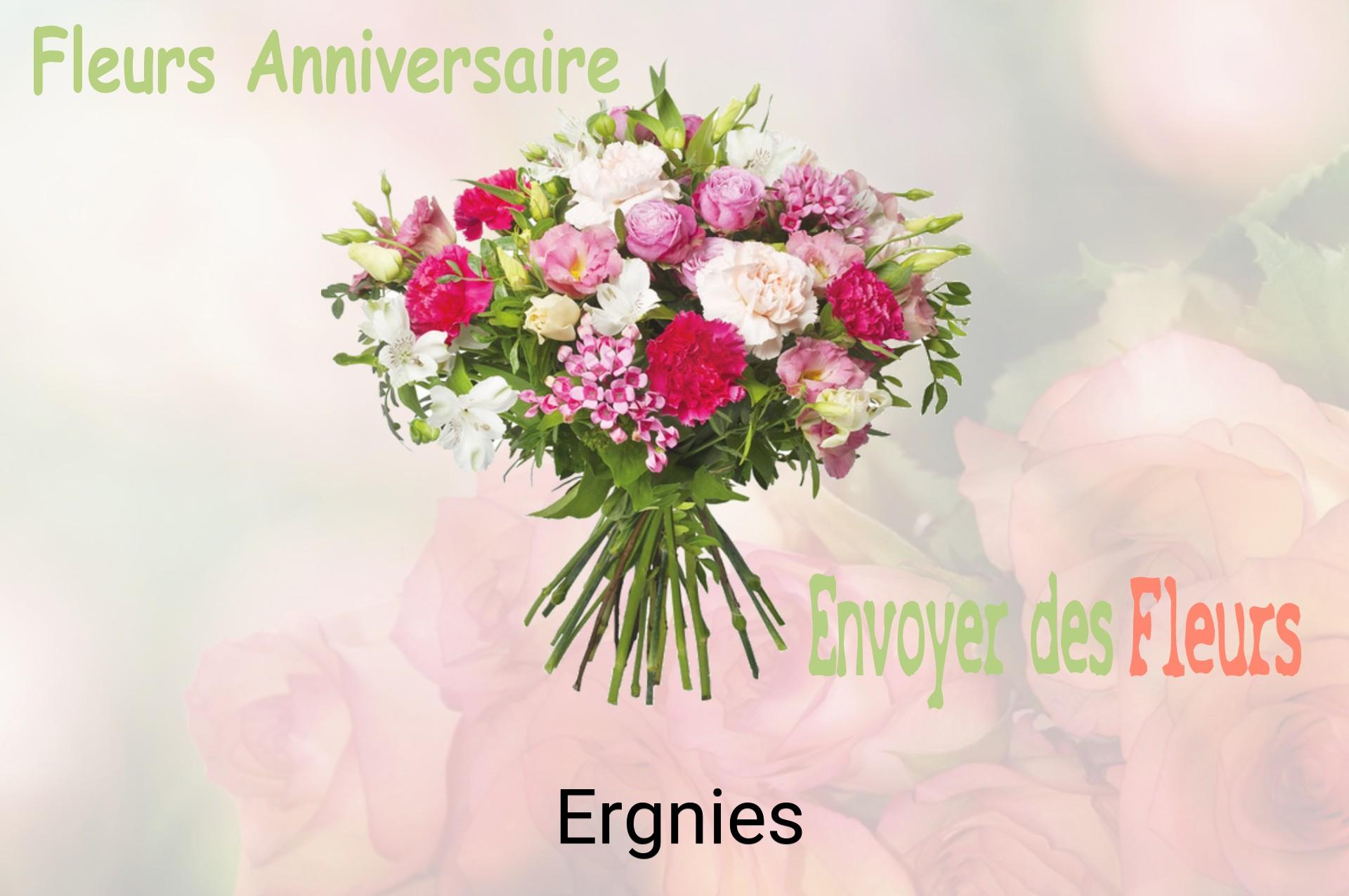 Bouquet de fleurs d’anniversaire livré à Ergnies